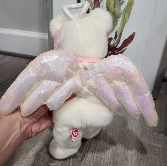 Ty 1999 Beanie Buddies Halo the Teddy Bear Stuffed Animal Plush Toy 14" - Picture 4 of 4